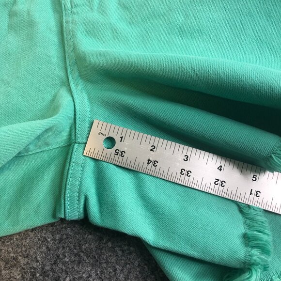 Judy Blue Shorts Womens 3XL Mint Green Garment Dyed Denim Mom Relaxed Plus - Picture 6 of 9